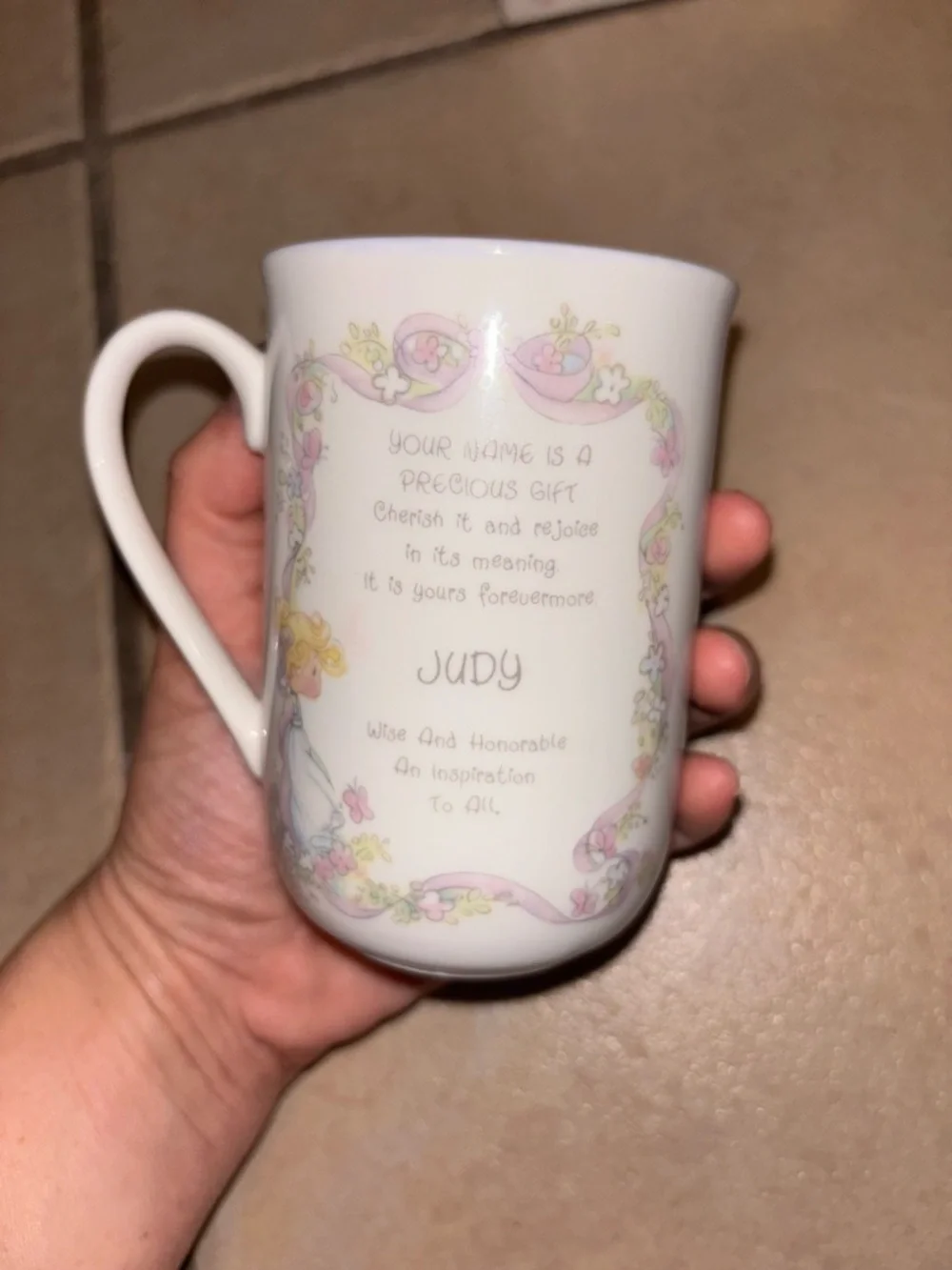 Vintage 1989 Enesco Precious Moments Personalized Judy